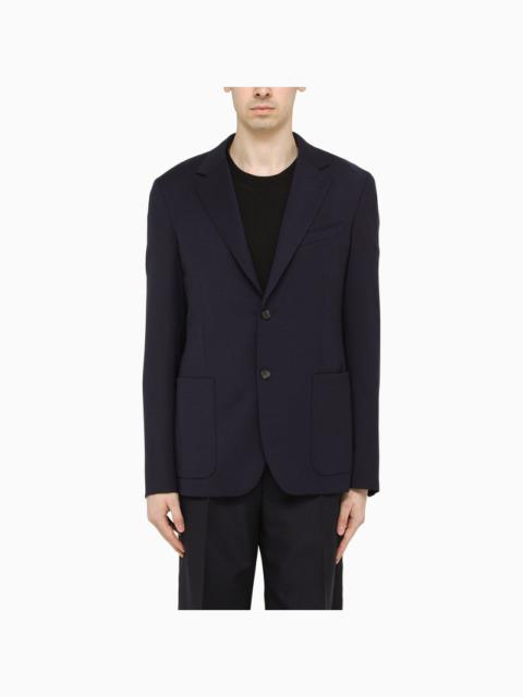 Lanvin Blue Wool Single-Breasted Jacket Men