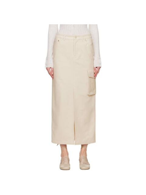 FILIPPA K Off-White Cargo Maxi Skirt