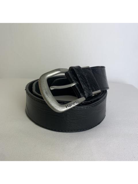 Other Designers Hanes - Hanes black casual pvc like leather belt