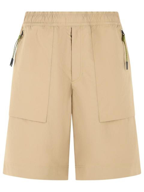 Moncler Grenoble Moncler Grenoble Beige Technical Froissé Shorts Men
