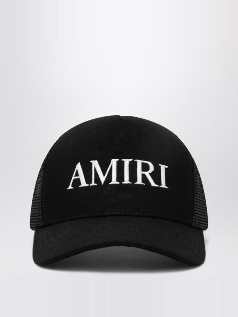 Black baseball cap with logo