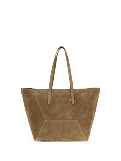 Brunello Cucinelli Brunello Cucinelli Suede Bc Tote Bag