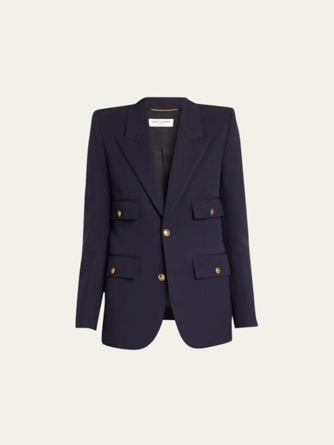 SAINT LAURENT 4-Pocket Blazer Jacket