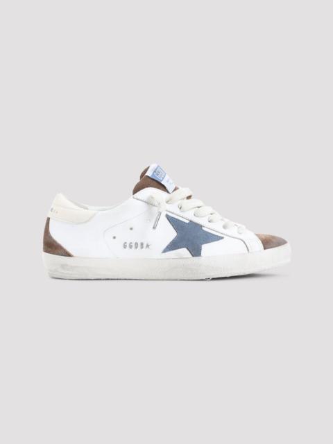 Golden Goose GOLDEN GOOSE Super Star Men's White/Brown Sneakers New (Men'