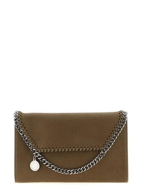 Stella McCartney STELLA MCCARTNEY Falabella Green Chain Wallet New Auth