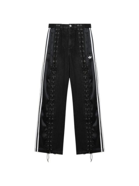 adidas lace-up 3-Stripes trousers