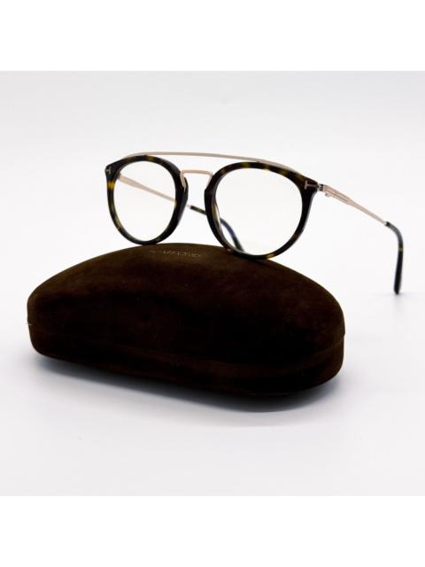 TOM FORD NEW TOM FORD EYEGLASSES TF5516 052 ROUND HAVANA WOMEN FT5516