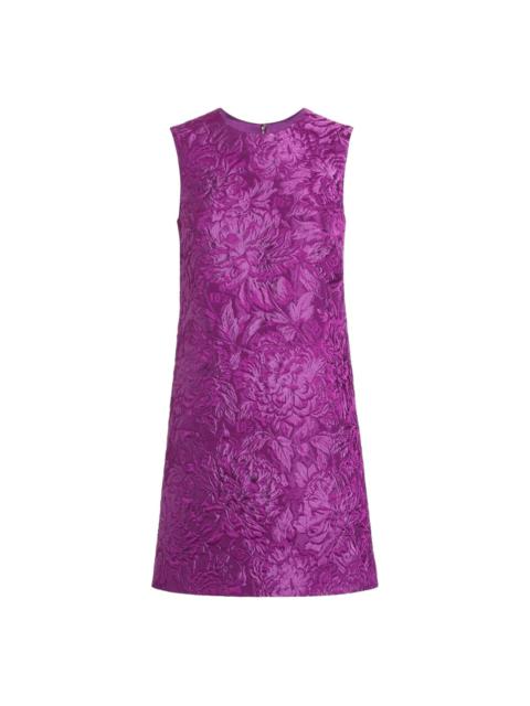 brocade-effect mini dress