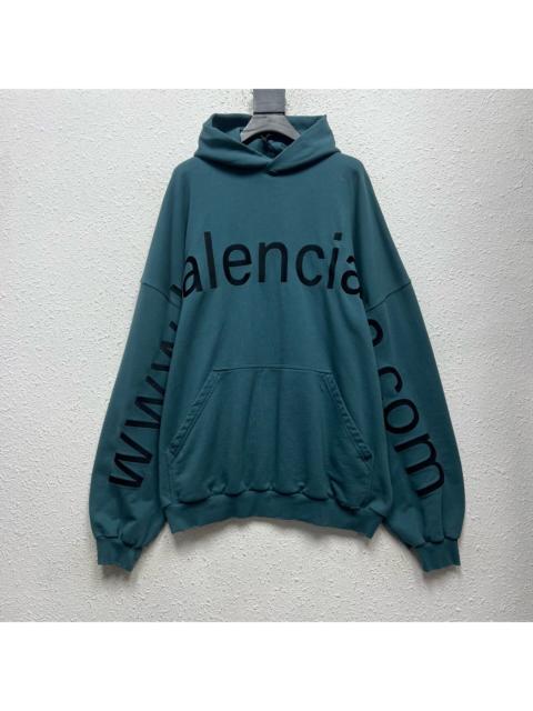BALENCIAGA Balenciaga Website Embroidered Hooded Sweater