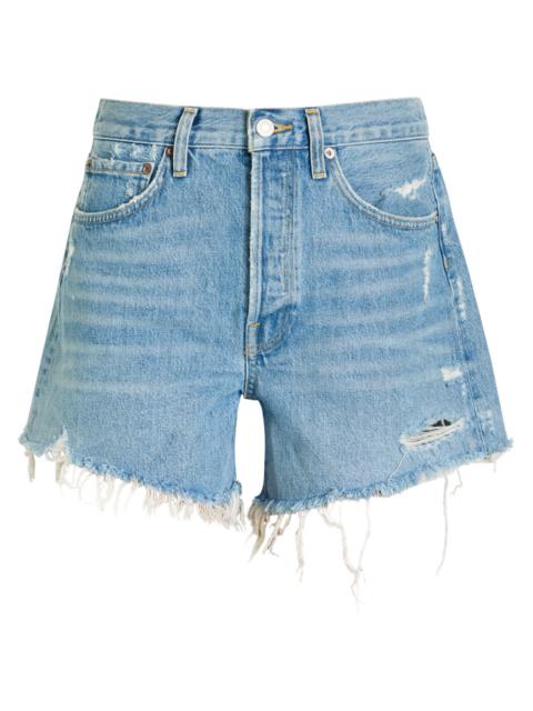 AGOLDE Agolde Parker Distressed Denim Shorts