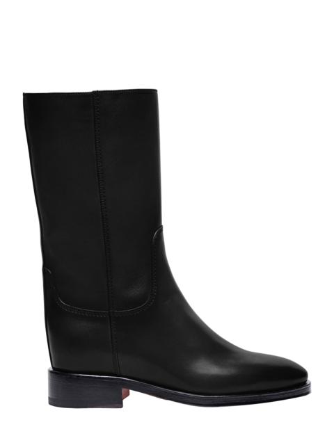 Santoni Santoni Women's Fleeces Black Leather Boot at Nordstrom