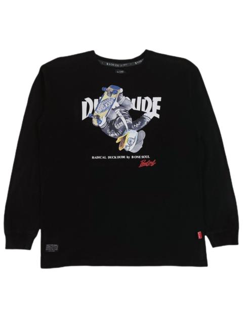 Other Designers Japanese Brand - RARE! B ONE SOUL DUCK DUDE SKATEBOARDING THRASHER PARODY