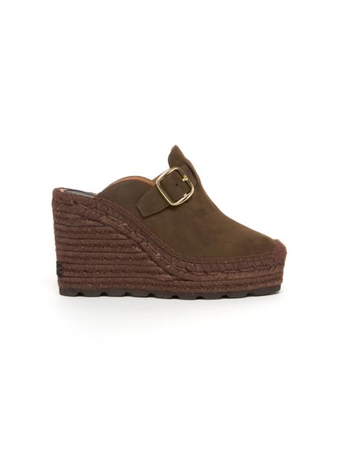 Stella McCartney Gaia Clog Alter Suede brown
