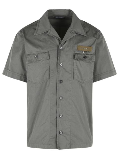Dolce & Gabbana Dolce & Gabbana Grey Cotton Shirt Men