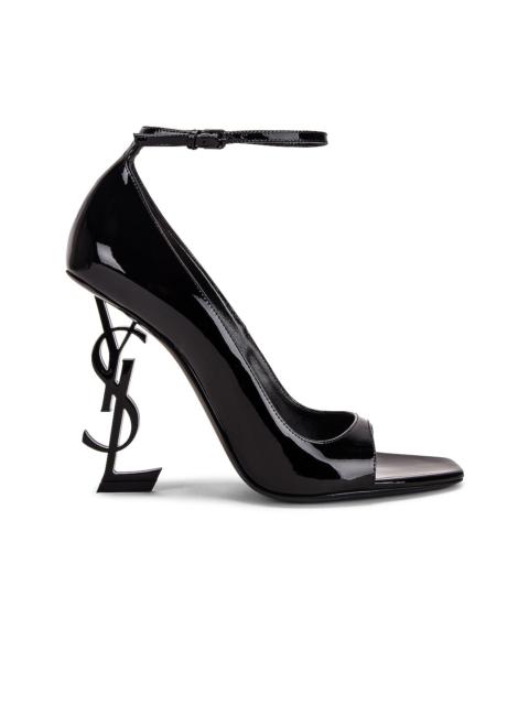 SAINT LAURENT Tower Opyum Ankle Strap Heels