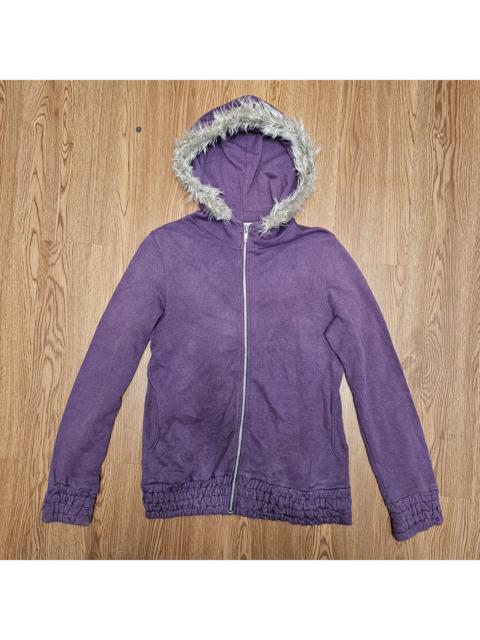 If Six Was Nine - Vintage Archive H2O Jeans Fur Racoon Lurex Purple Hoodie