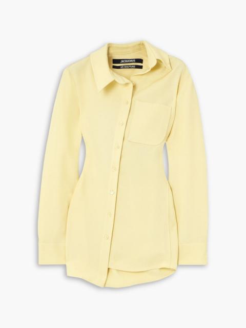 JACQUEMUS Pablo asymmetric cotton-poplin shirt