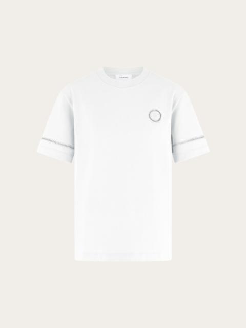 T-shirt with jour stitch detail