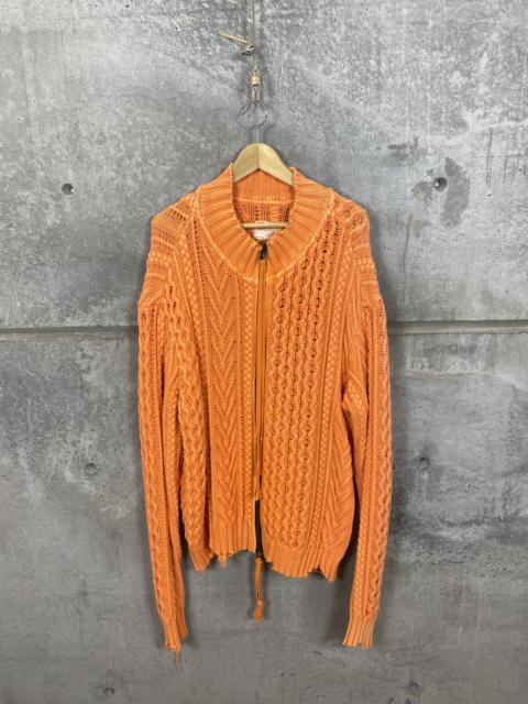 Greg Lauren GREG LAUREN CABLE KNIT FISHERMAN SAMPLE SWEATER JACKET