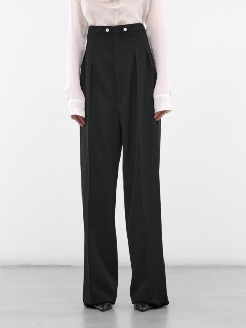 Maison Margiela Black Wool Tailored Trousers