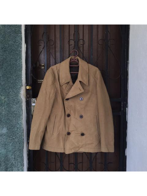 BEAMS PLUS Wool Double Breast Coat Made By Beams Japanese Fabric