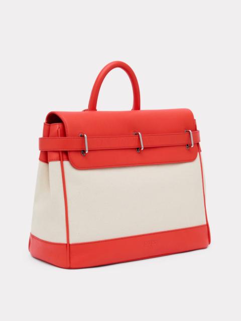 KENZO 'KENZO Holdall' bag in canvas and leather