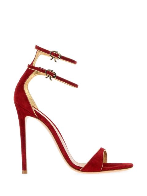 Gianvito Rossi Gianvito Rossi Women Red Suede Visctorine Sandals