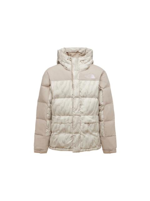 The North Face The North Face 1996 Printed Retro Nuptse 550 Fill Jacket Silver Grey Wooden Tiger Print