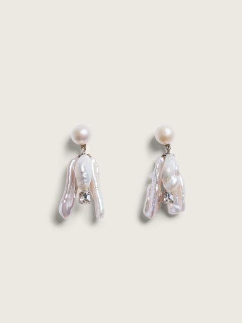 Simone Rocha Pearl & Crystal Bloom Earrings