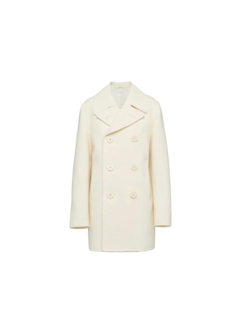 Prada Prada Double-Breasted Wool Coat Women