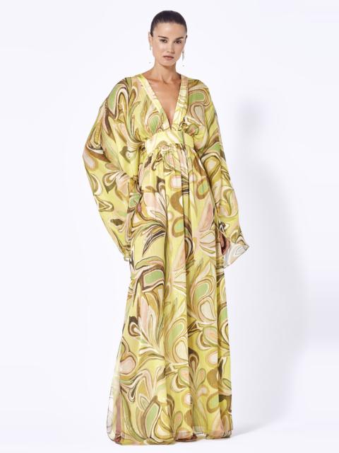 ALEXIS Sydney Silk-Blend Maxi Dress print