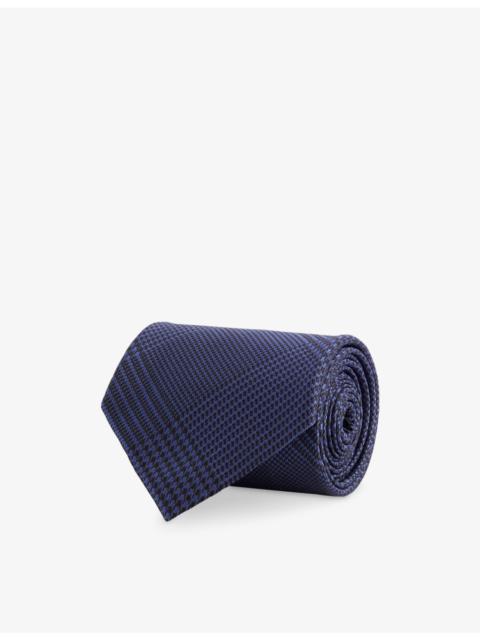 TOM FORD Contrast-Weave Silk Tie