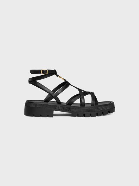 CELINE CELINE - CLEA TRIOMPHE STRAPPY SANDAL in CALFSKIN - VEGETAL TANNING
