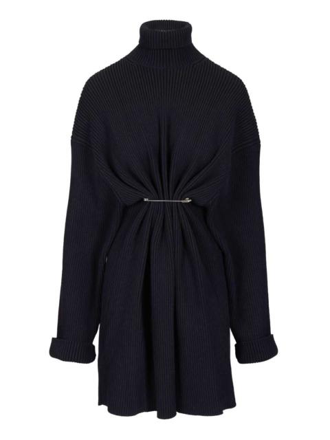 BALENCIAGA Balenciaga Women Pinched Knit Mini Dress