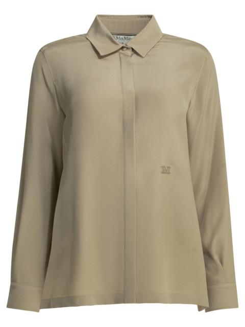 Max Mara Max Mara Silk Crêpe De Chine Shirt Beige Women