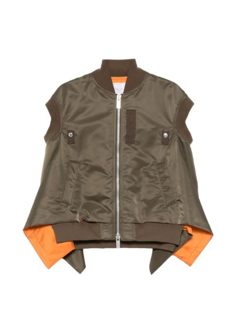 sacai Sacai Women Nylon Zipped Vest
