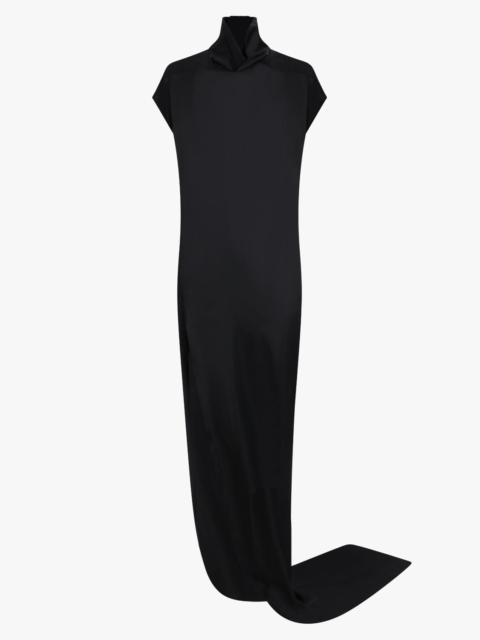 Rick Owens ABITO S/S EDFU T MAXI SPLIT SILKY DRESS | BLACK