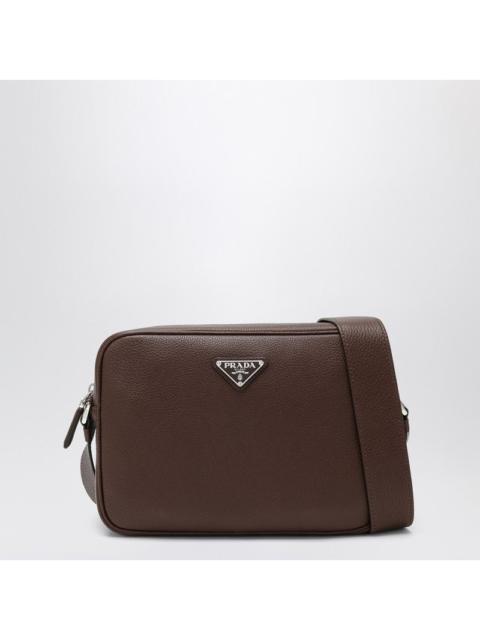 Prada Prada Burnt Brown Leather Crossbody Bag Men