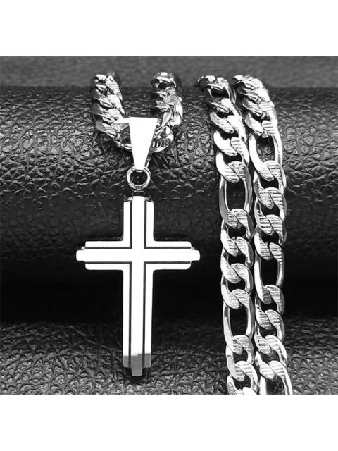 Other Designers Jewelry - Gold Chain Link Necklace Gold Cross