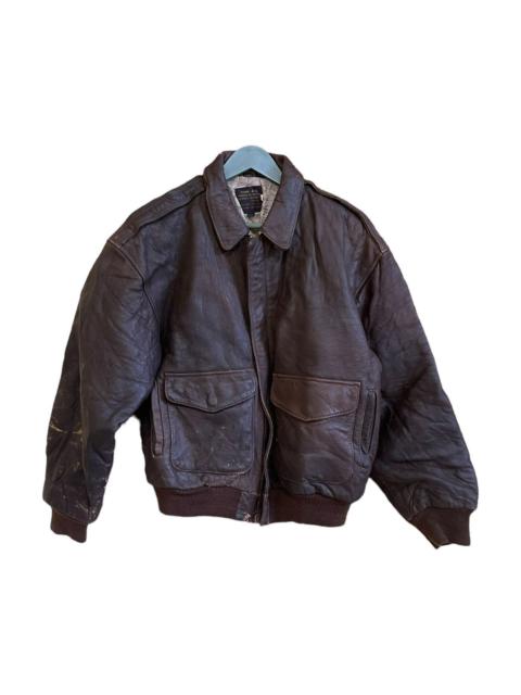 Other Designers Military - Vintage Avirex Type A-2 Flight Leather Jacket