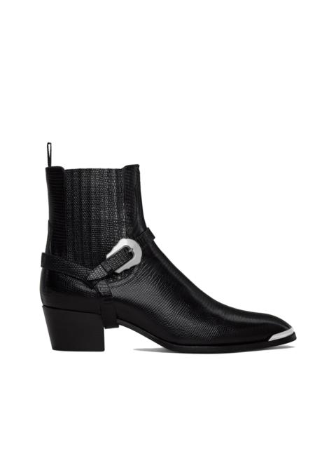 CELINE Celine Western Chelsea Isaac Harness Boots Men