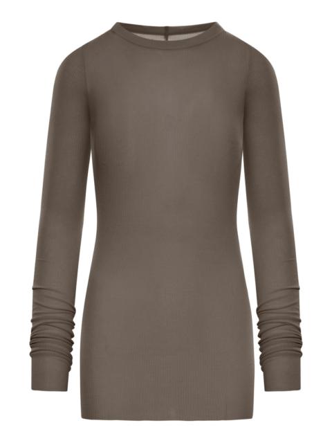 Rick Owens Rick Owens Women Ribbed Sweater In Semi-Transparent Fabric