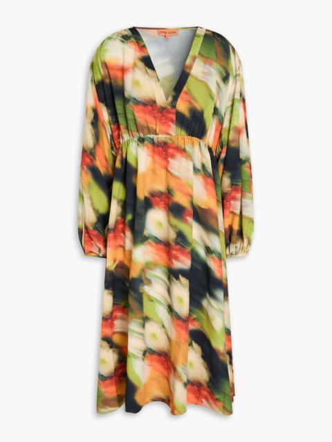 STINE GOYA Veroma printed crepe midi dress