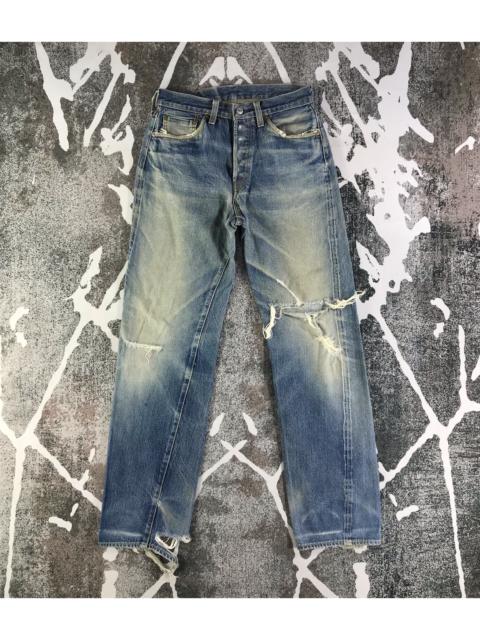 Other Designers Kamakura - Japanese Kamakura Selvedge Jeans Ripped Denim KJ2273