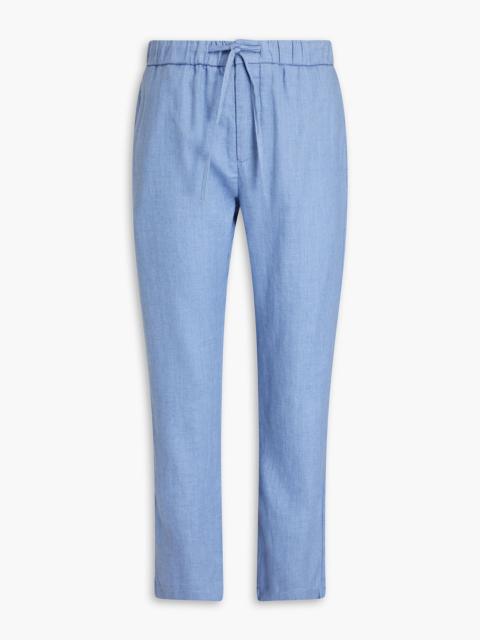 FRESCOBOL CARIOCA Oscar linen and cotton-blend drawstring pants