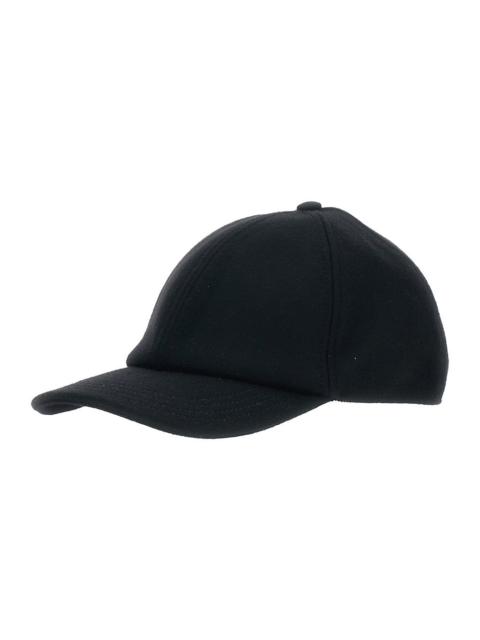 GUCCI Gucci Men Black Baseball Cap With Logo Lettering On The Side And Rear Closure With Web Detail In Woo