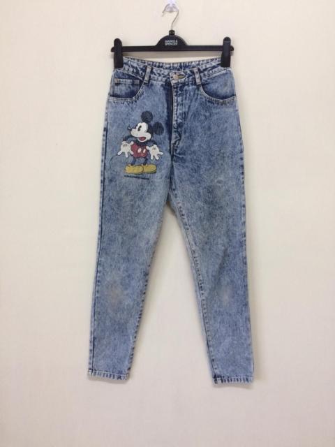 Other Designers Disney - MICKEY MOUSE DESIGN JEANS ACID WASH NOT FEAR OF GOD