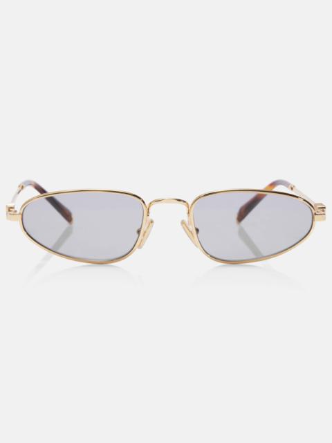 Miu Miu Logo oval sunglasses