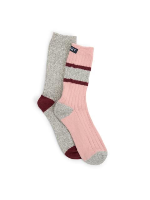 SPERRY Ladies 2-pack Yarn Boot Socks
