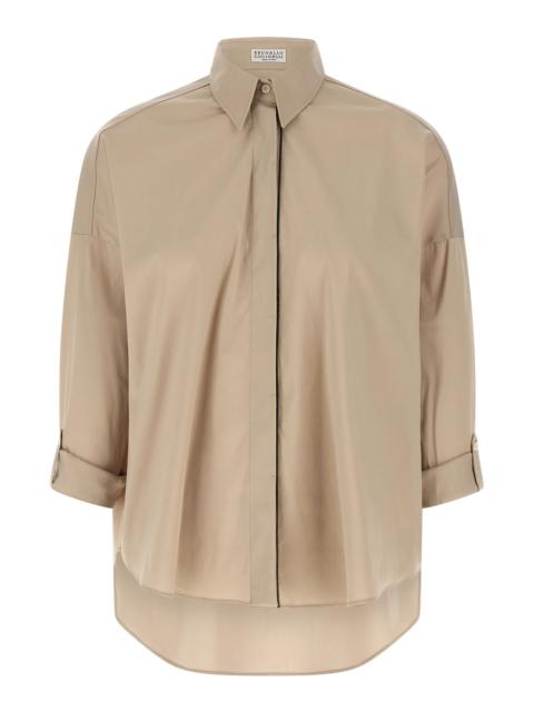Brunello Cucinelli 'Shiny Trim' shirt